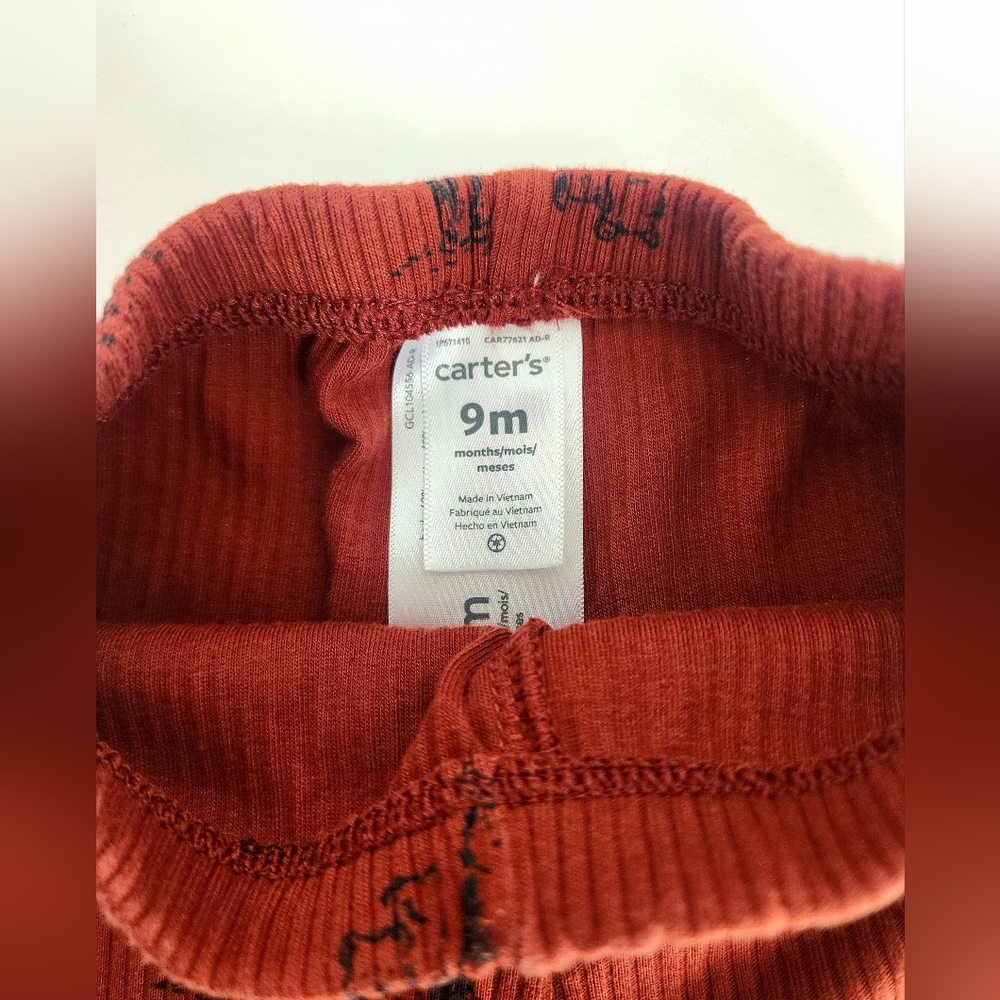 Carters 9m outfit / set. Ribbed bear print gender neutral - Picture 3 of 5